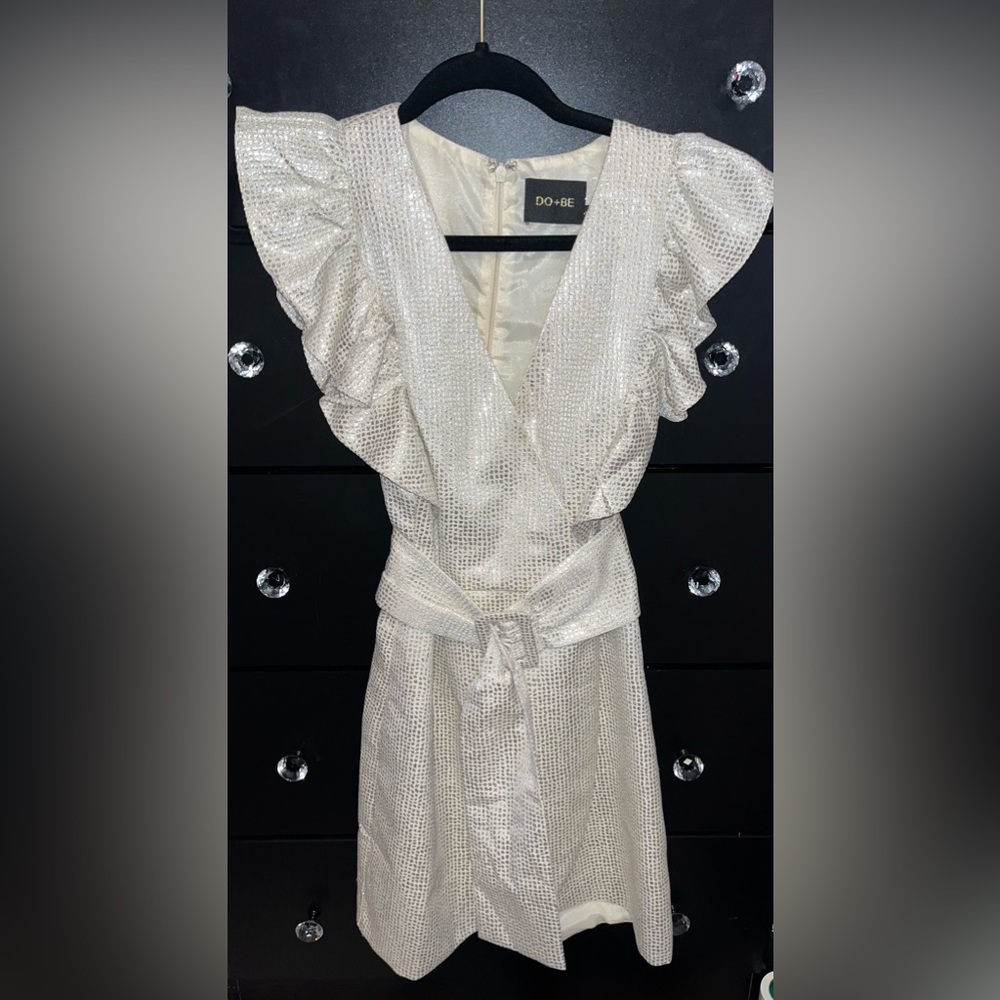 Ruffle Sleeve Dress